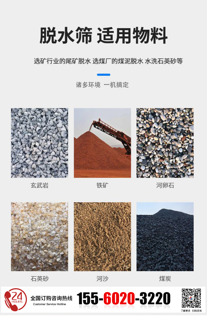 脫水篩適用物料