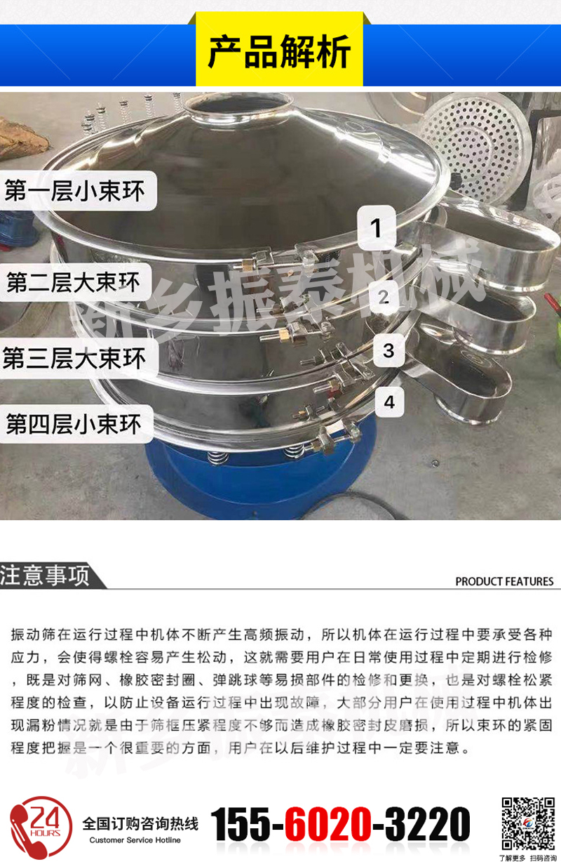 振動篩束環位置介紹